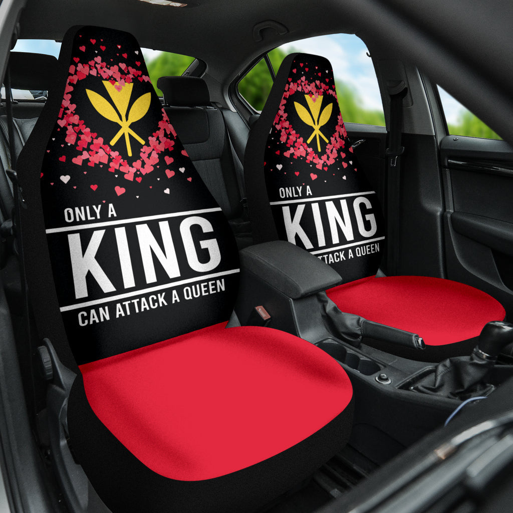 Hawaiian Kanaka Maoli Valentine King Car Seat Covers