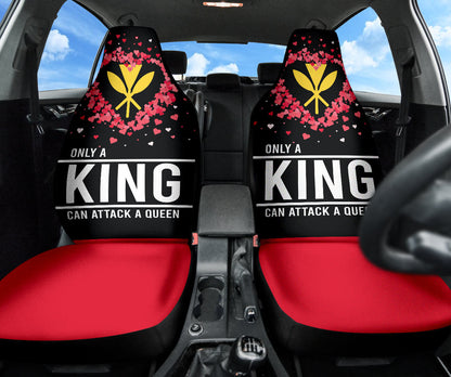 Hawaiian Kanaka Maoli Valentine King Car Seat Covers
