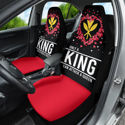 Hawaiian Kanaka Maoli Valentine King Car Seat Covers
