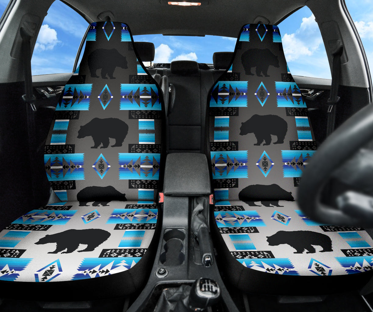 Blue Bear Midnight Lake Car Seat Covers