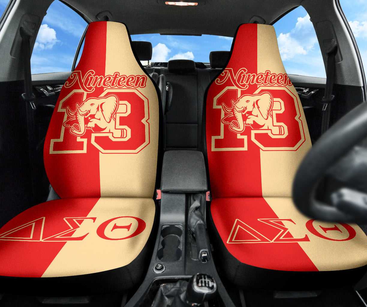 Delta Sigma Theta Elephant Symbol Car Auto Seat Covers