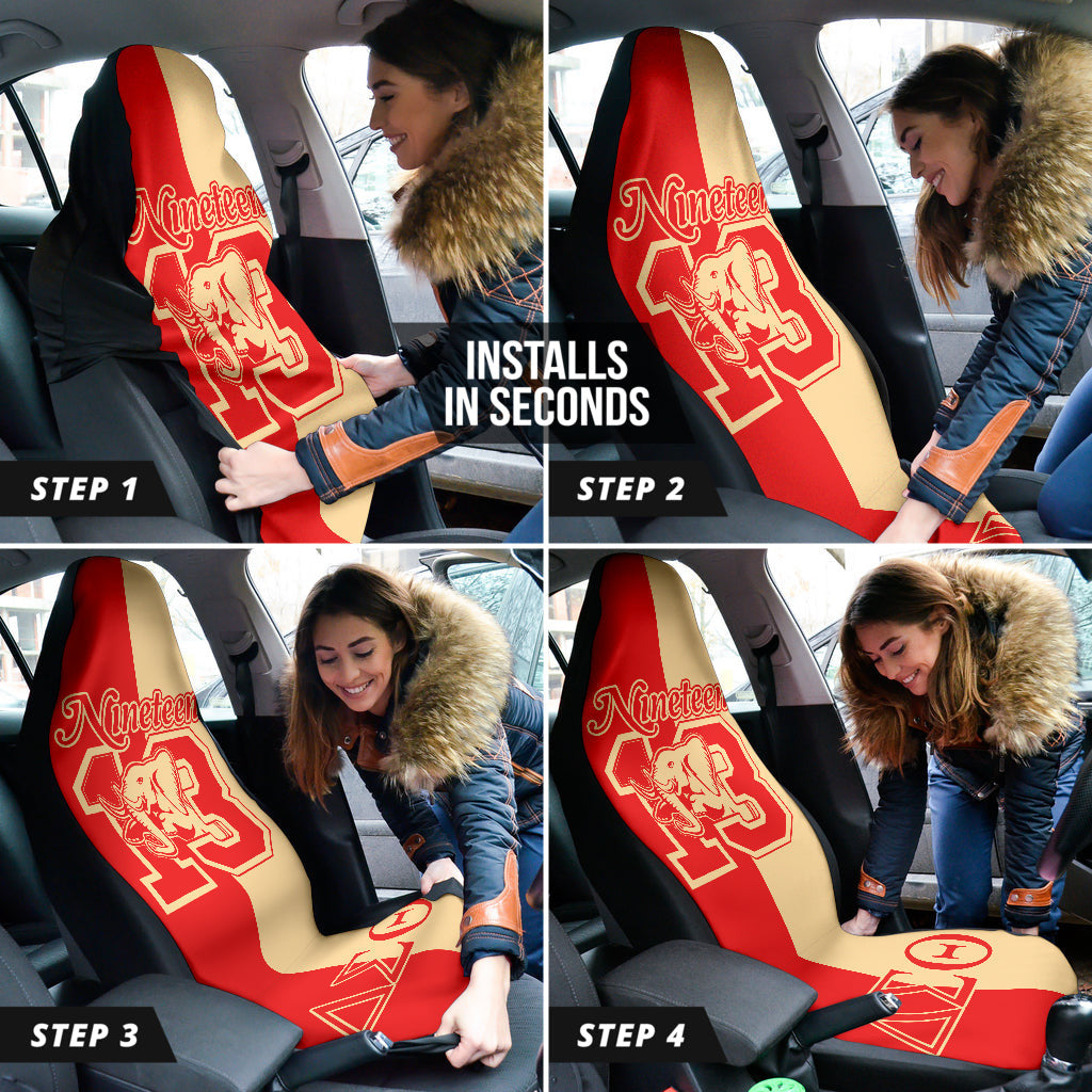 Delta Sigma Theta Elephant Symbol Car Auto Seat Covers