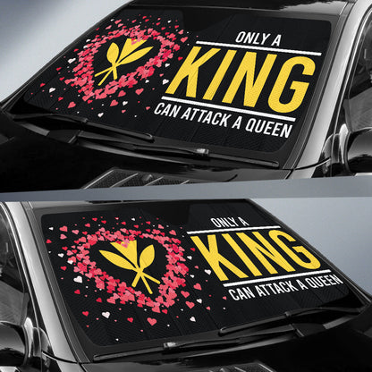 Hawaiian Kanaka Maoli Valentine King Car Auto Sun Shades