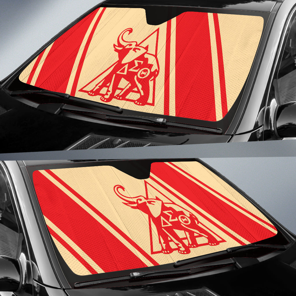 African Delta Sigma Theta Car Auto Sun Shades Elephant Logo
