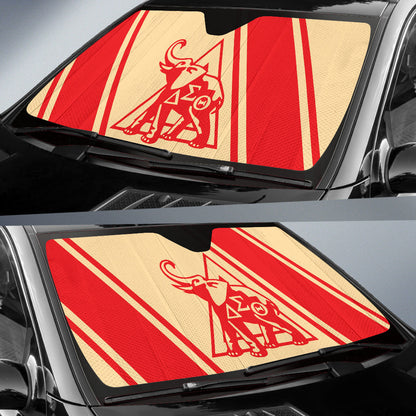 African Delta Sigma Theta Car Auto Sun Shades Elephant Logo