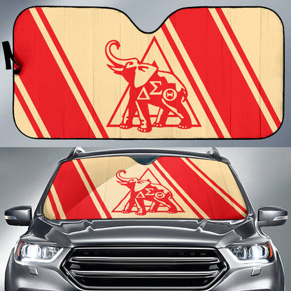 African Delta Sigma Theta Car Auto Sun Shades Elephant Logo