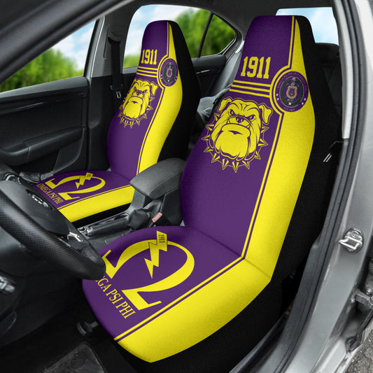 Omega Psi Phi Bulldog Style Car Seat Covers