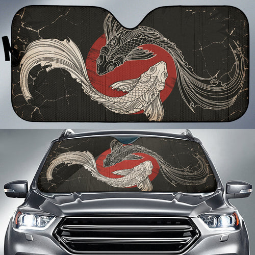 Japan Koi Fish Art Car Auto Sun Shades