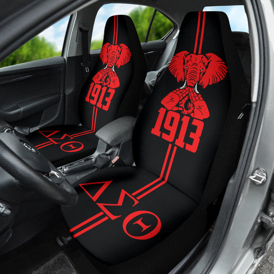 Delta Sigma Theta Elephant Symbol Black Car Auto Seat Covers