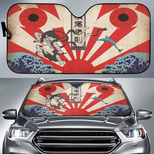 Amazing Car Accessories Decoration Japan Culture Car Auto Sun Shades