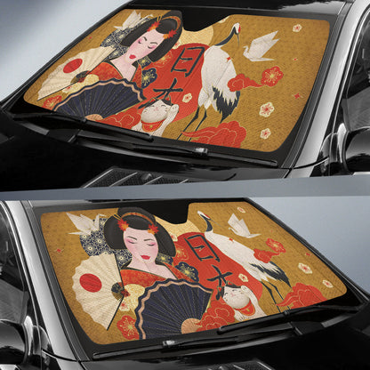 Amazing Car Accessories Decoration Japan Culture Travel Car Auto Sun Shades