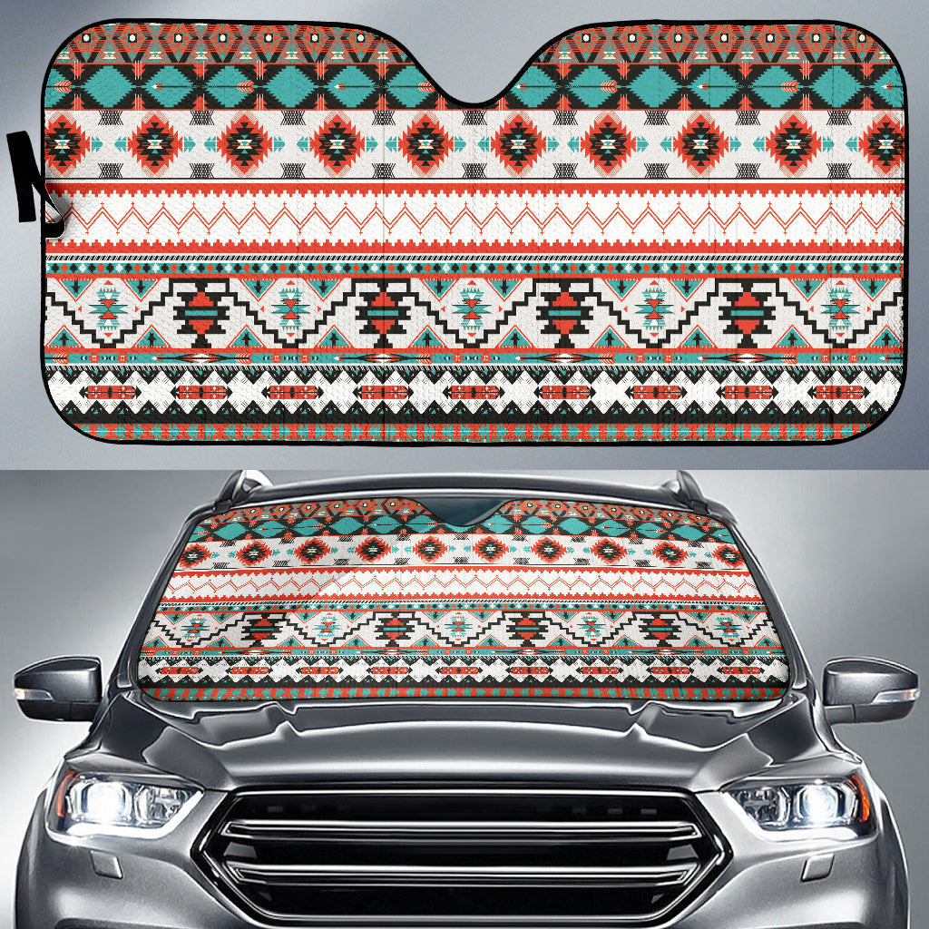 Aztec Design Car Auto Sun Shades