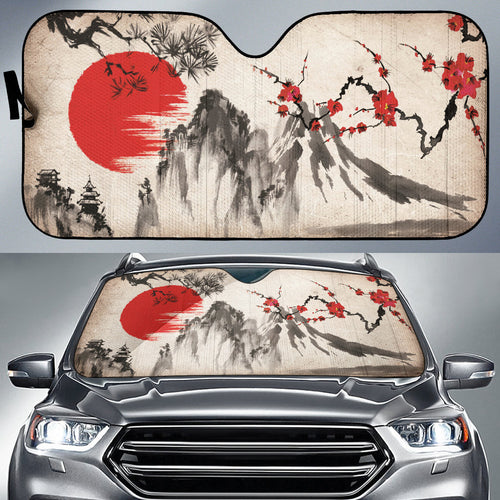 Japan Mountain Landscape Car Auto Sun Shades