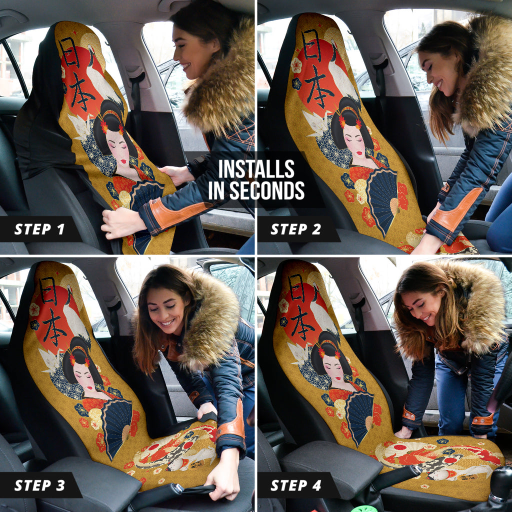 Amazing Car Accessories Decoration Japan Culture Travel Car Seat Covers