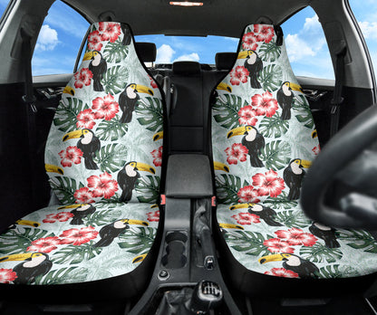 Hibicus Toucan Vintage Car Seat Covers