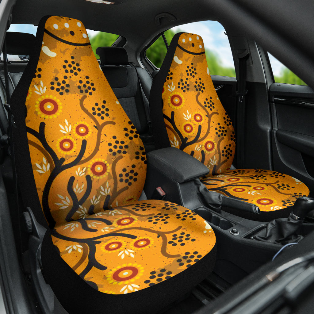 Australia Aboriginal Art In Spring Style Car Seat Covers