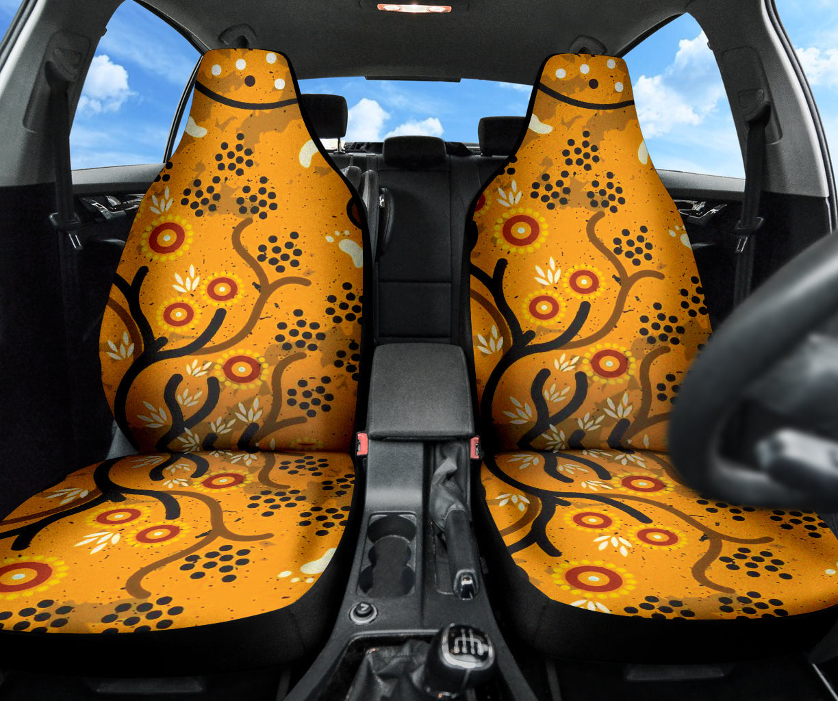 Australia Aboriginal Art In Spring Style Car Seat Covers