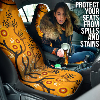 Australia Aboriginal Art In Spring Style Car Seat Covers