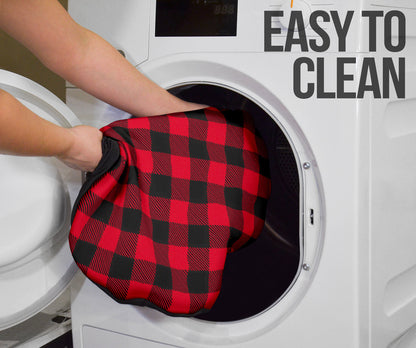 Red Plaid Pattern Car Seat Covers