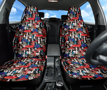 Mushroom Colorful Car Seat Covers