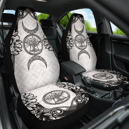 Triple Moon Wicca Car Seat Covers