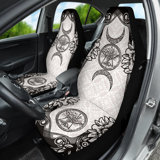 Triple Moon Wicca Car Seat Covers