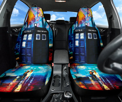 Tardis Telephone Doctor Who Car Seat Covers Amazing
