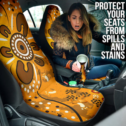 Australia Aboriginal Art In Spring Style Car Seat Covers