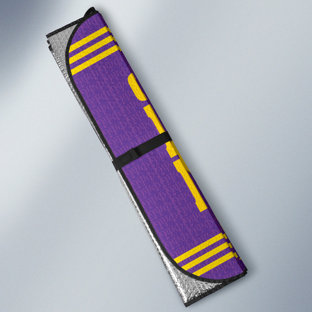 Omega Psi Phi BullDog Royal Purple Car Auto Sun Shades
