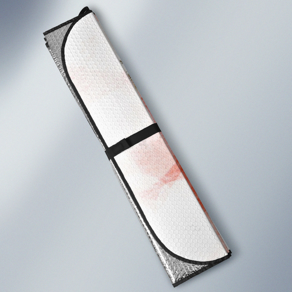 Goat Cute Pink Watercolor Car Auto Sun Shades