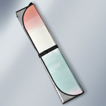 Goat Cute Colorful Watercolor Car Auto Sun Shades