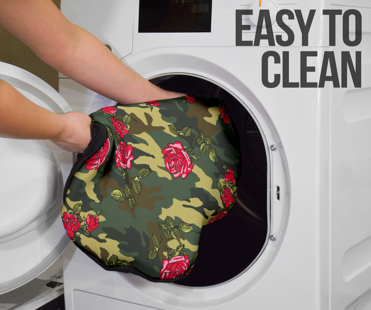 Red Rose Camo Car Auto Seat Covers