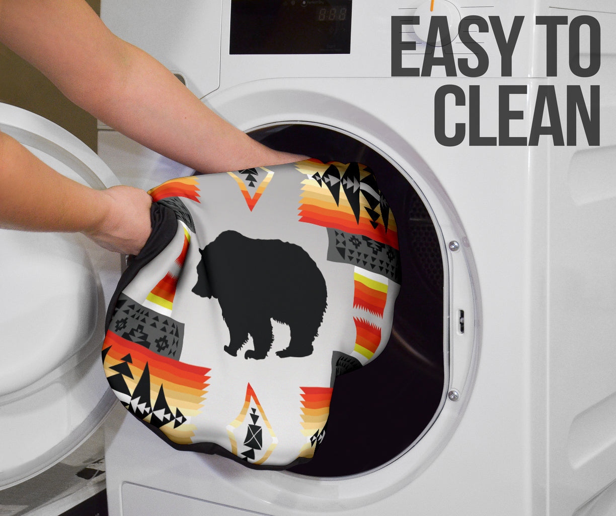 Seven Tribes Black And White Bear Car Seat Covers