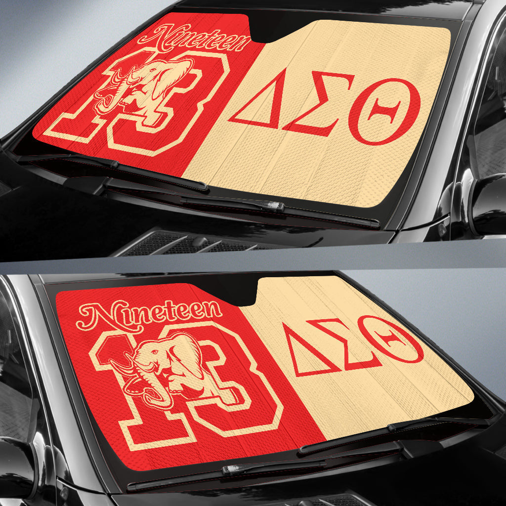 Delta Sigma Theta Elephant Symbol Car Auto Sun Shades