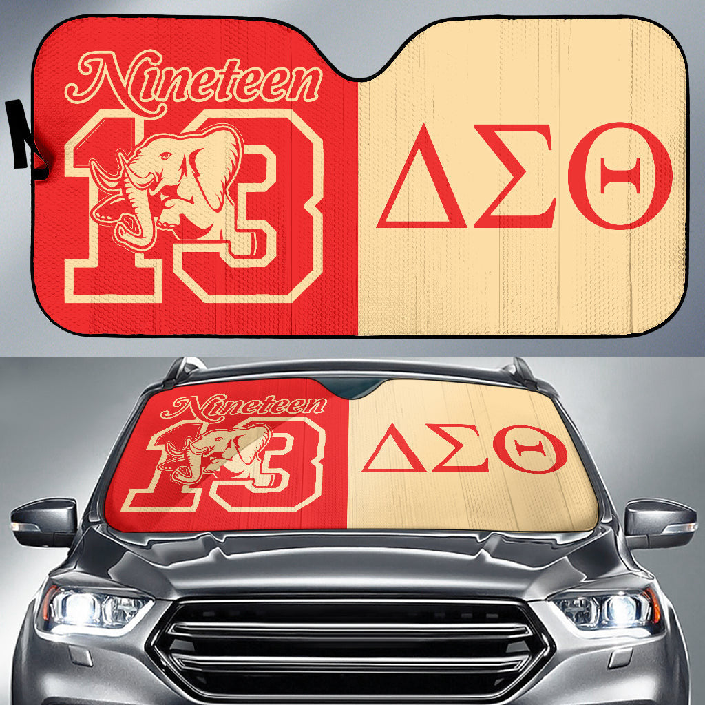 Delta Sigma Theta Elephant Symbol Car Auto Sun Shades