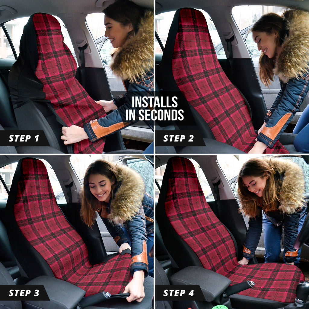 Pink Pattern Car Seat Covers