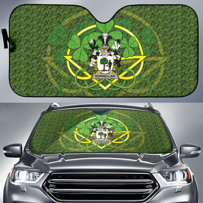 Donnellan Or O'Donnellan Ireland Celtic Shamrock Car Auto Sun Shades