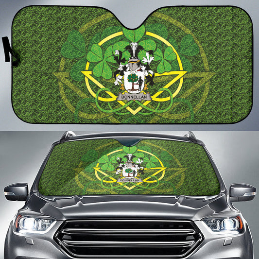 Donnellan Or O'Donnellan Ireland Celtic Shamrock Car Auto Sun Shades