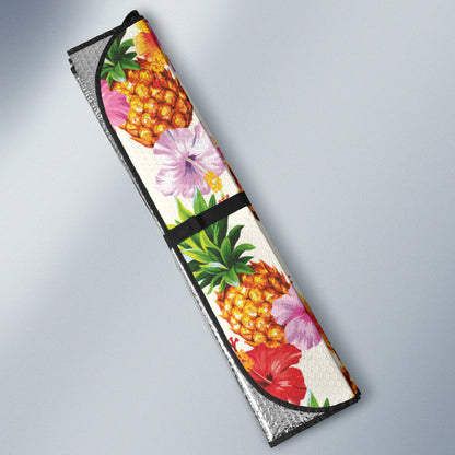 Hawaii Pineapple Hibiscus Car Auto Sun Shades