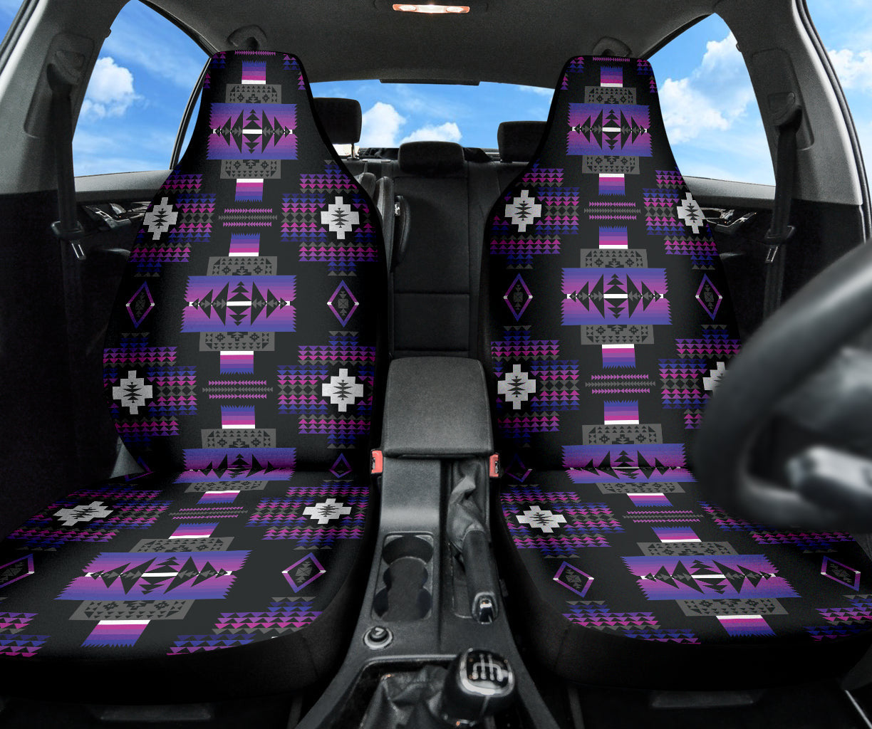 Seven Tribes Purple Car Seat Covers