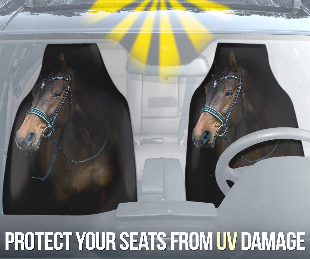 Fantasy Horse Printed Car Seat Covers Style