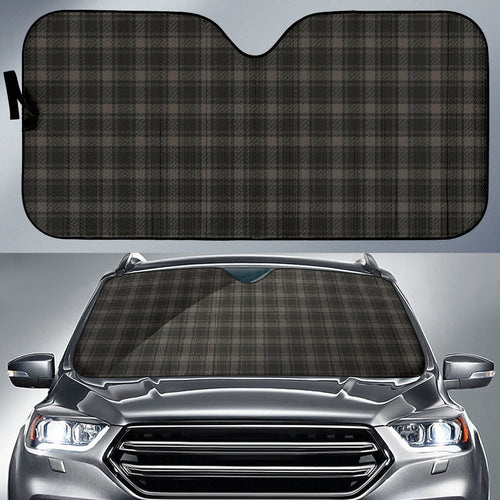 Black Plaid Pattern Car Auto Sun Shades