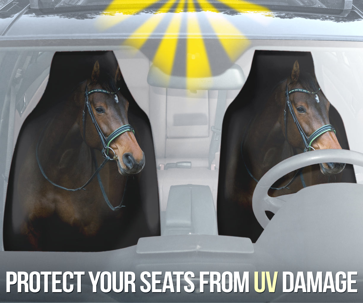 Fantasy Horse Printed Car Seat Covers Style