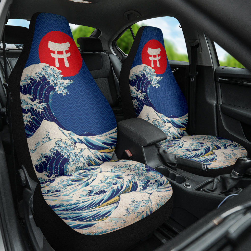 Japan Waves Art Gift Car Seat Covers