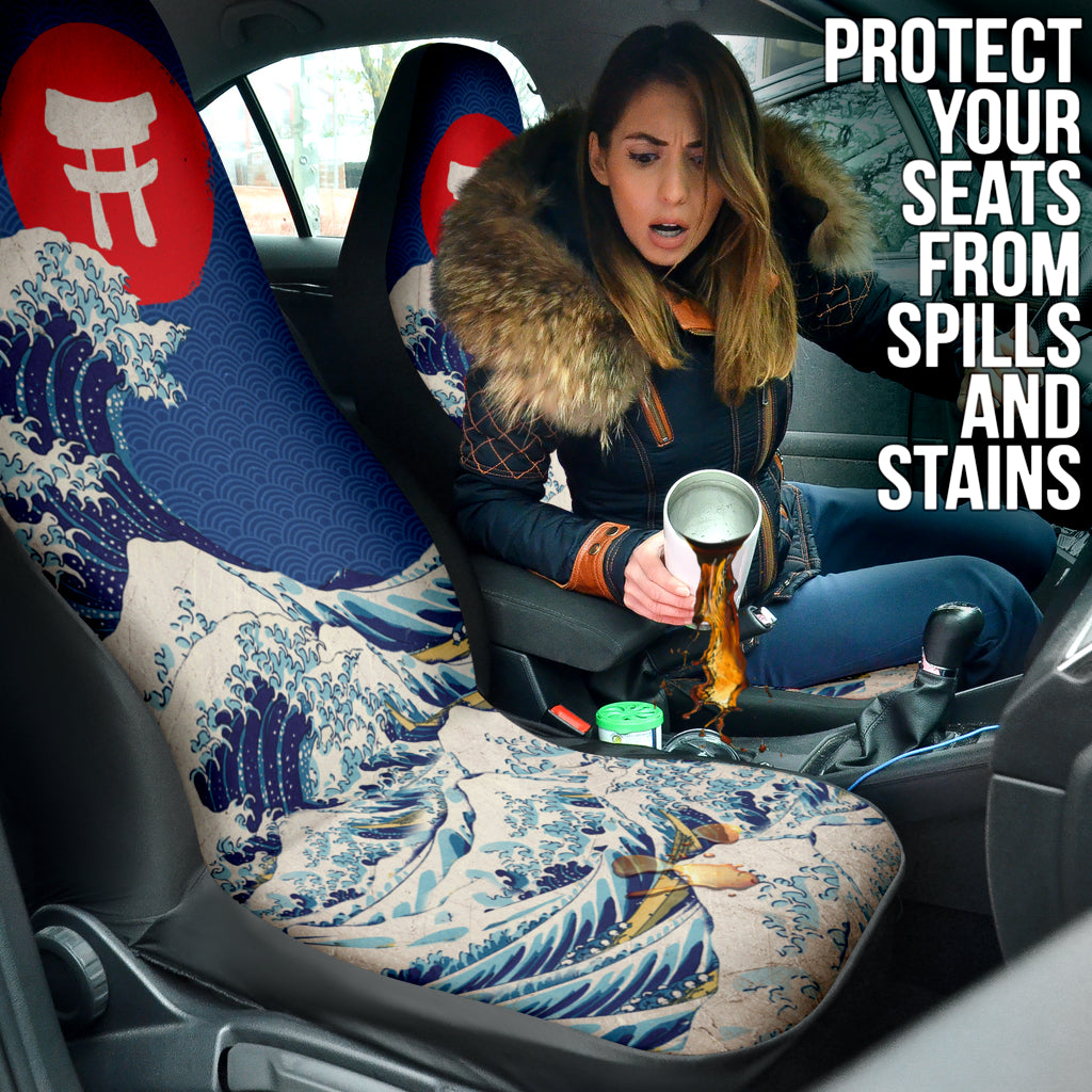 Japan Waves Art Gift Car Seat Covers