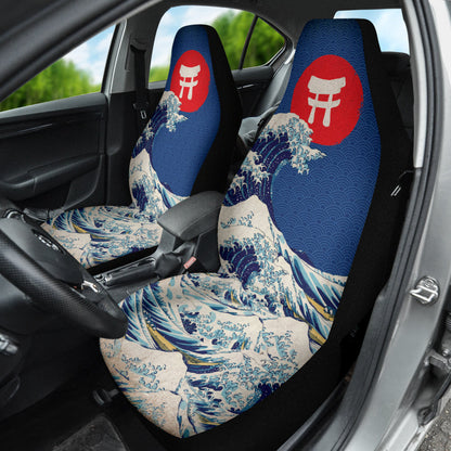 Japan Waves Art Gift Car Seat Covers