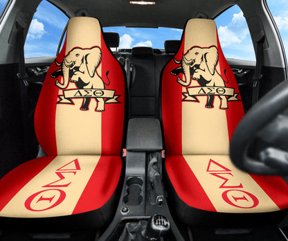Delta Sigma Theta Car Auto Seat Covers Elephant Red
