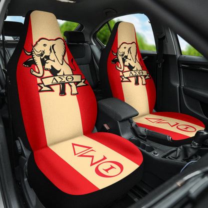 Delta Sigma Theta Car Auto Seat Covers Elephant Red
