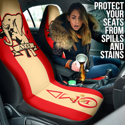 Delta Sigma Theta Car Auto Seat Covers Elephant Red