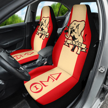 Delta Sigma Theta Car Auto Seat Covers Elephant Red